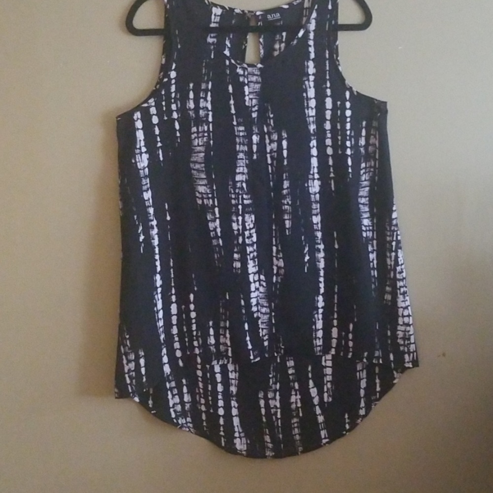 a.n.a. Long Sleeveless Tunic Top